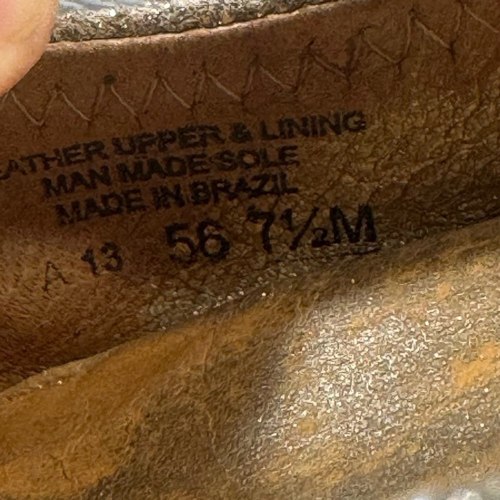 Tory Burch Metallic gold flats woman’s 7.5 (s86) - Picture 9 of 9